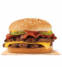 burger king bacon double cheeseburger