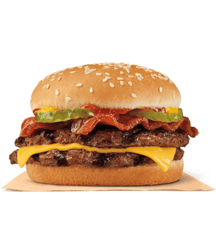 bacon double stack nutrition burger king