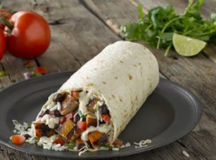 Qdoba Chicken Queso Burrito
