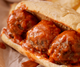 Subway Copycat Meatball Marinara Sub