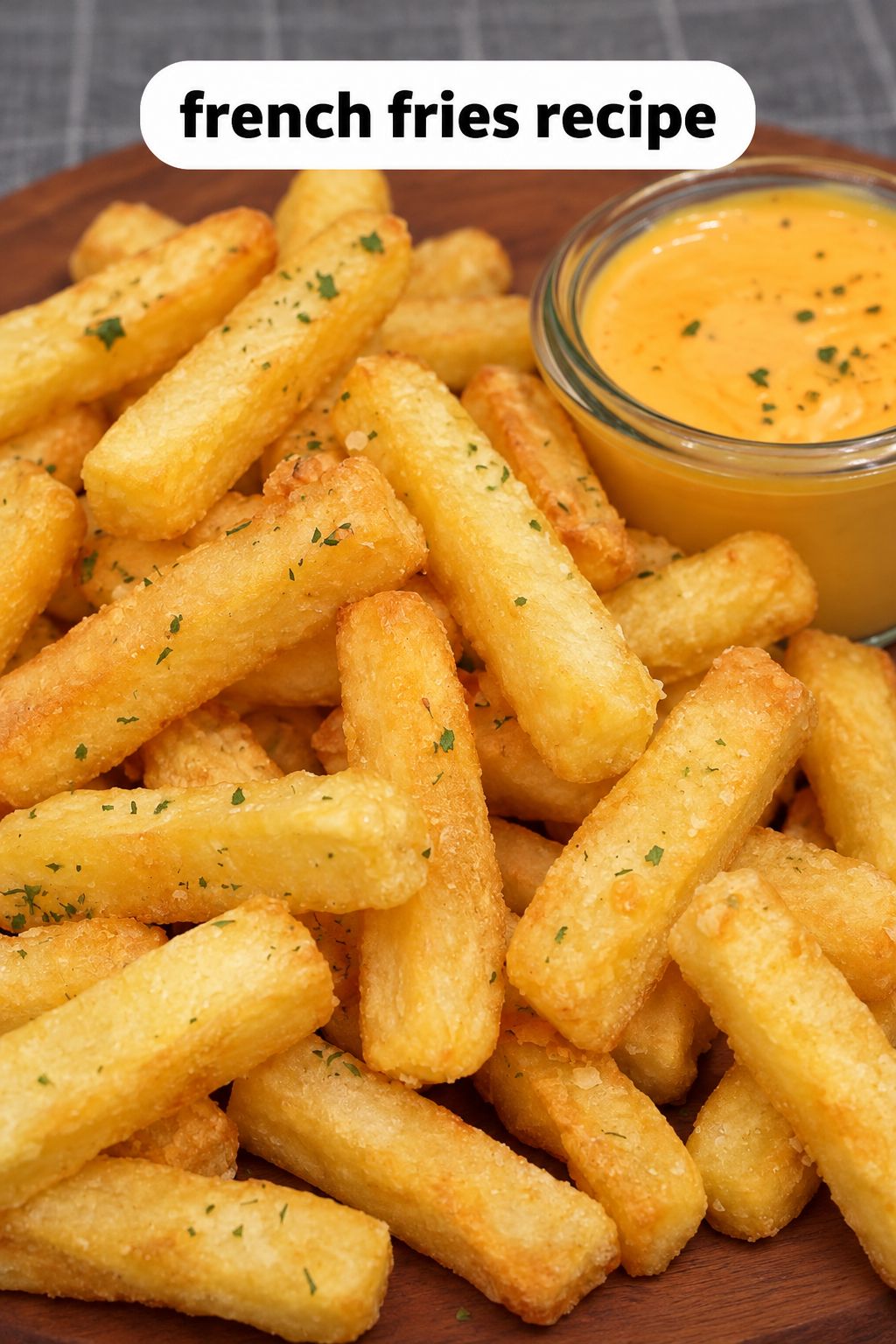 crispy fries with cheese sauce french fries recipe