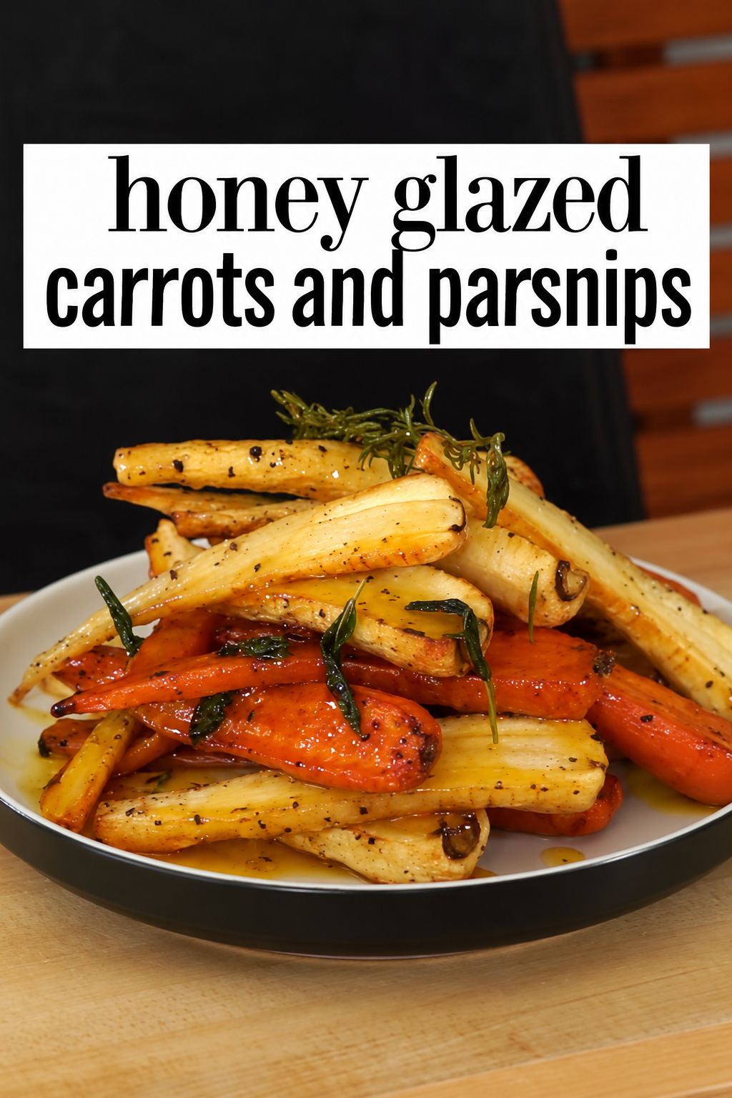 honey glazed carrots and parsnips