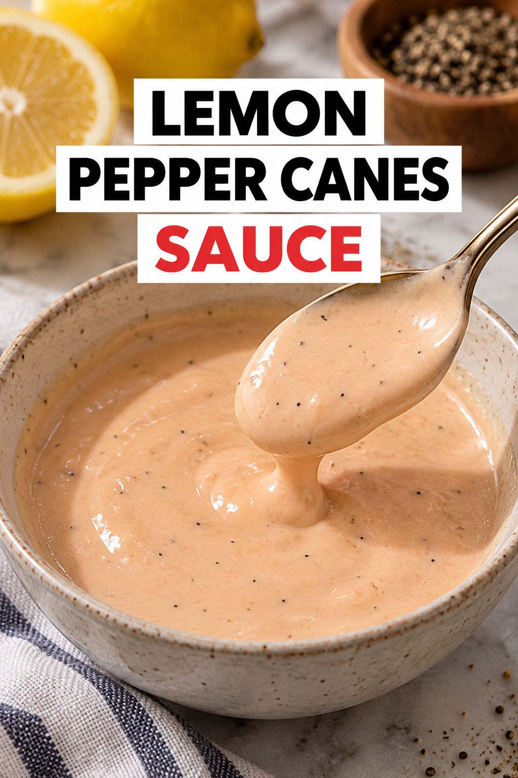 lemon pepper canes sauce