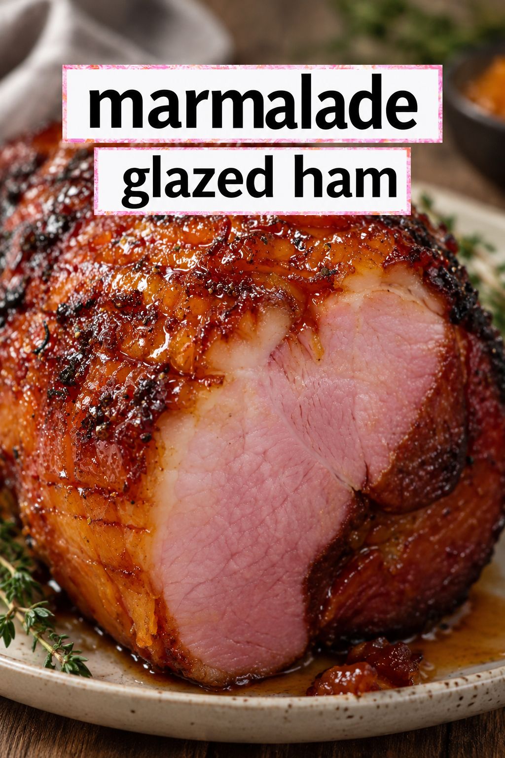 marmalade glazed ham