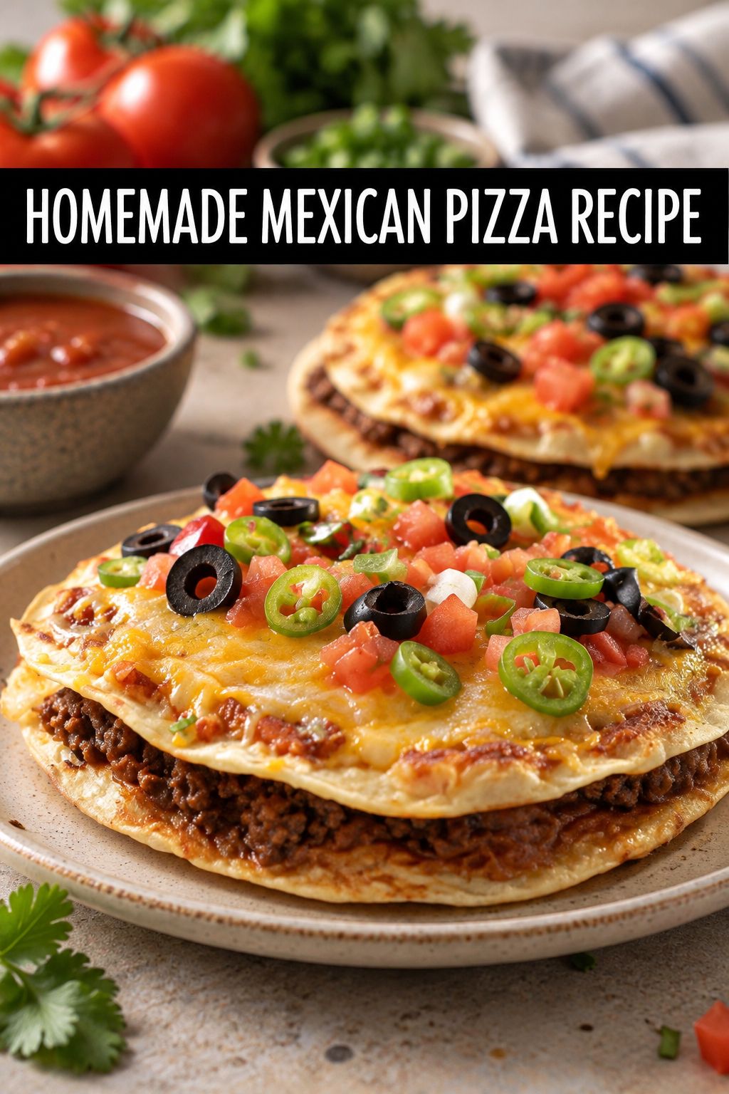 mexican pizza with homemade taco meat and red sauce mexican pizza taco bell copycat