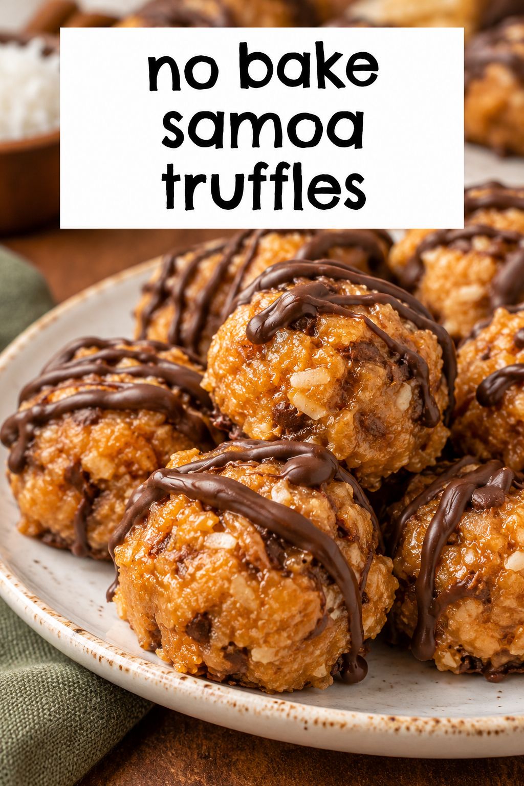 no bake samoa truffles