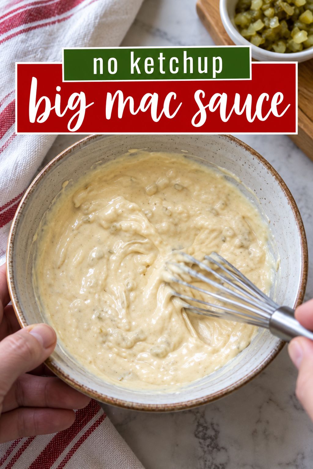no ketchup big mac sauce